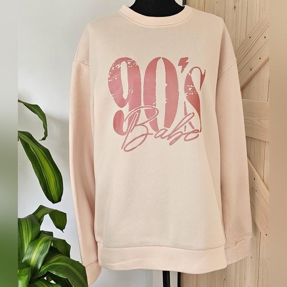 Unknown Tops - "90's Babe" women's sweatshirt size L‎